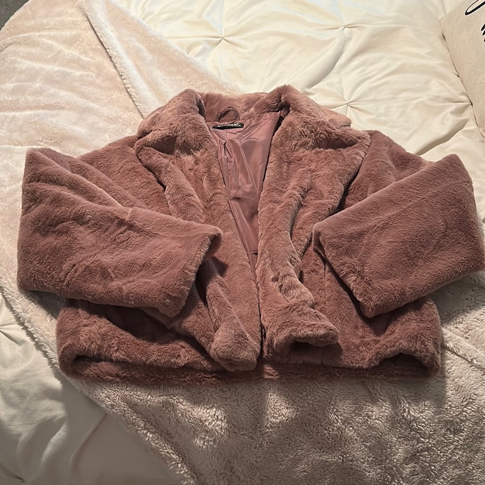 Super Soft Fur Cropped Jacket